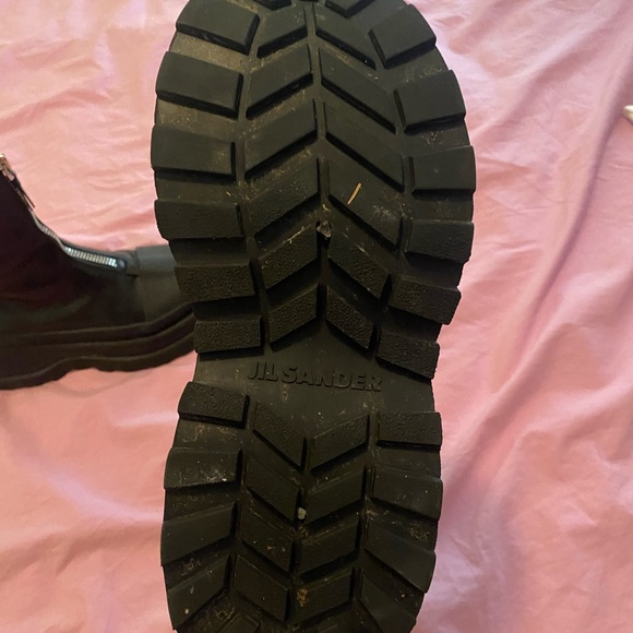 JIL SANDER zip front leather boots - Picture 3 of 5